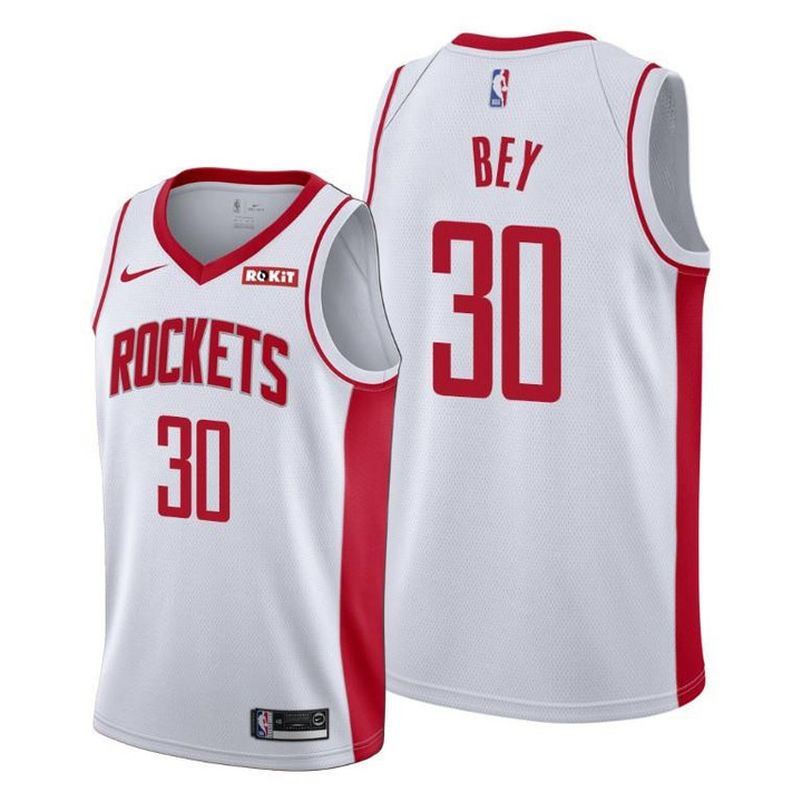 Houston Rockets #30 Tyler Bey White 2021-22 Association Edition Jersey - Men Jersey