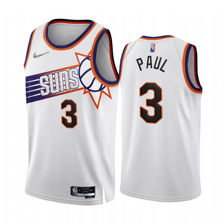 Chris Paul Phoenix Suns 2022-23 White #3 Association Edition Jersey 75th - Men