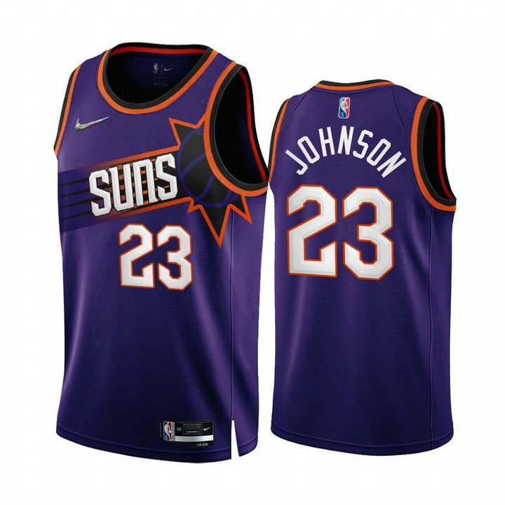 Cameron Johnson Phoenix Suns 2022-23 Purple #23 Icon Edition Jersey 75th - Men