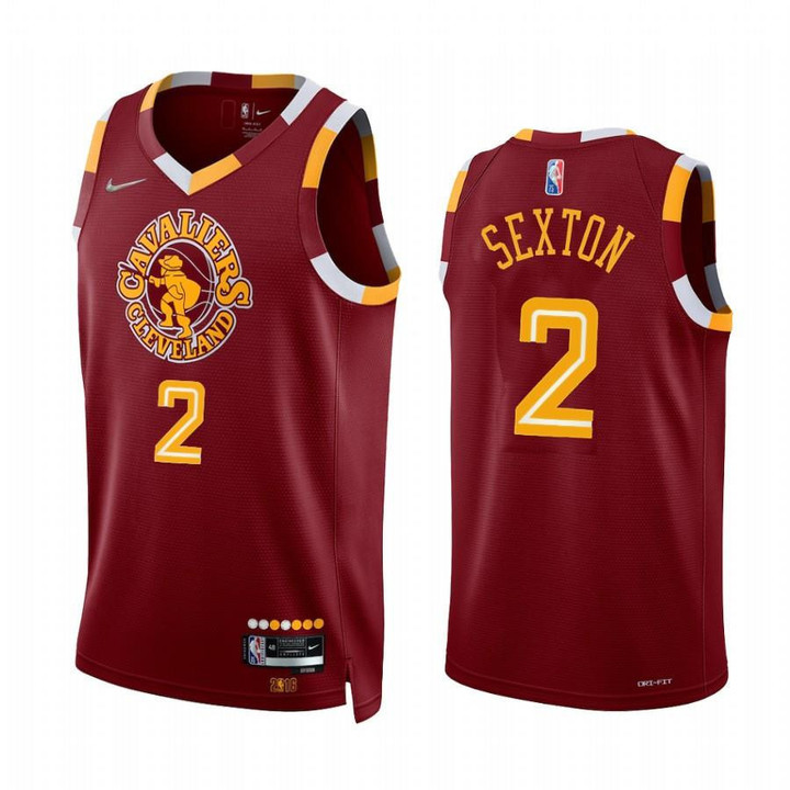 Cleveland Cavaliers Collin Sexton #2 Red City Edition 2021-22 Jersey - Men Jersey