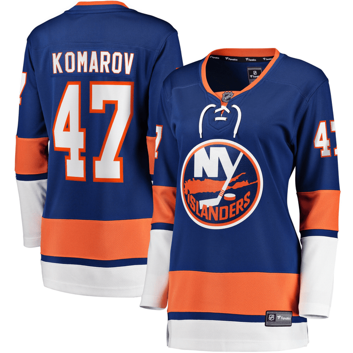 Women's Leo Komarov Royal New York Islanders Home Breakaway Player Jersey Jersey