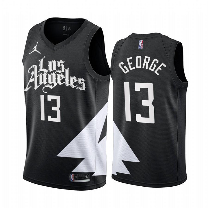 Los Angeles Clippers Paul George #13 2022-23 Statement Edition Black Jersey - Men Jersey