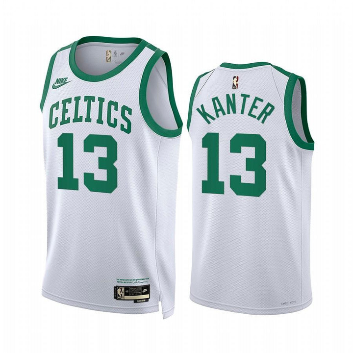 Enes Kanter Boston Celtics 2021-22 Classic Edition White #13 Jersey Year Zero - Men Jersey