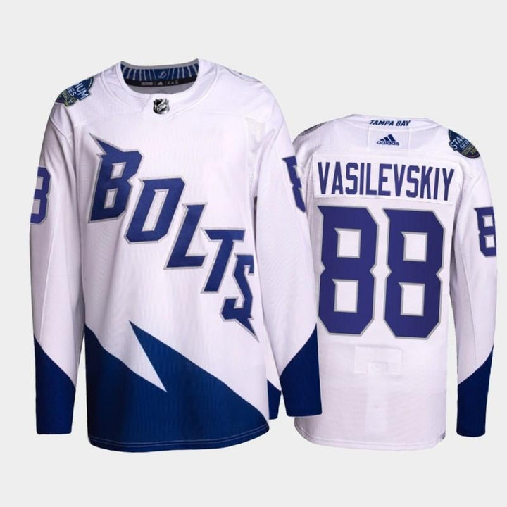 Andrei Vasilevskiy Lightning 2022 Stadium Series White Primegreen Jersey, Men Jersey