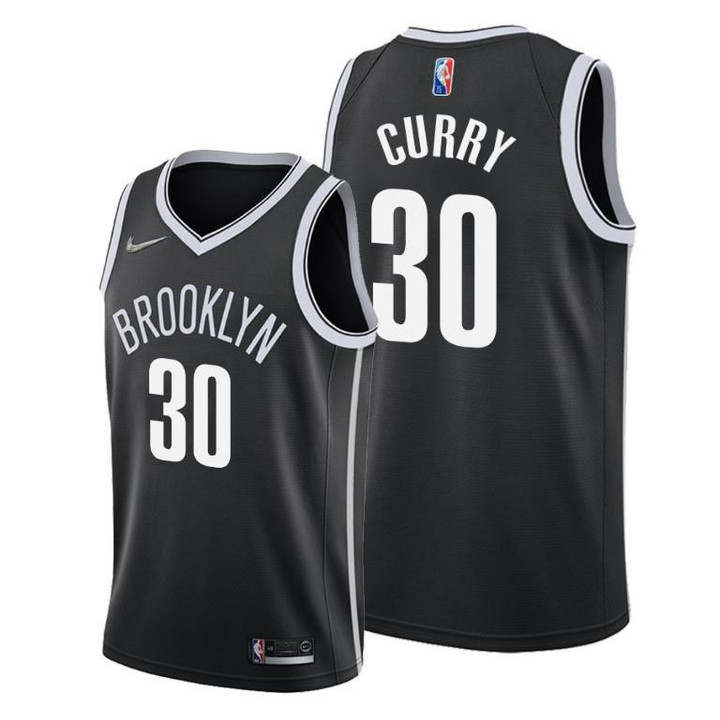 Seth Curry #30 Brooklyn Nets Icon Edition Black Jersey 2022 Trade - Men Jersey