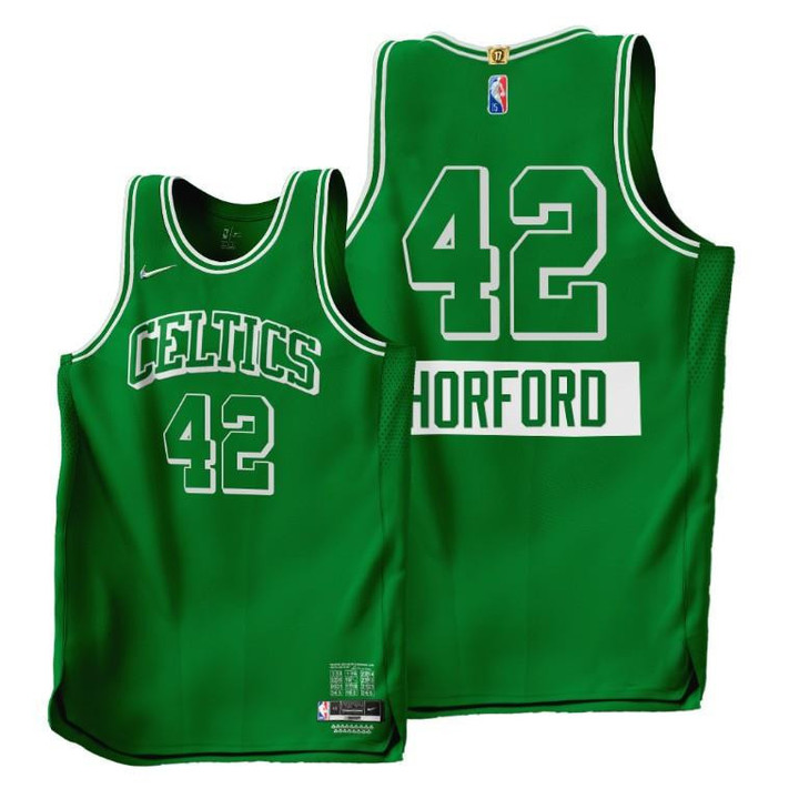 Celtics #42 Al Horford Green 2021-22 City Edition Jersey 75th Season - Men Jersey