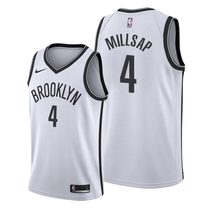 Paul Millsap #4 Brooklyn Nets 2021-22 Association Edition White Jersey - Men Jersey