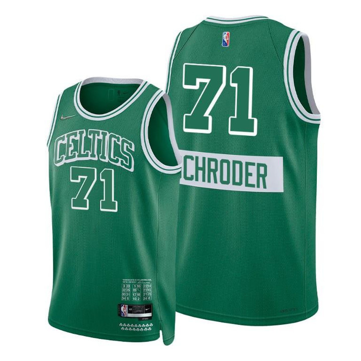 Dennis Schroder Celtics 2021-22 City Edition Green #71 Jersey Diamond 75th Anniversary - Men Jersey
