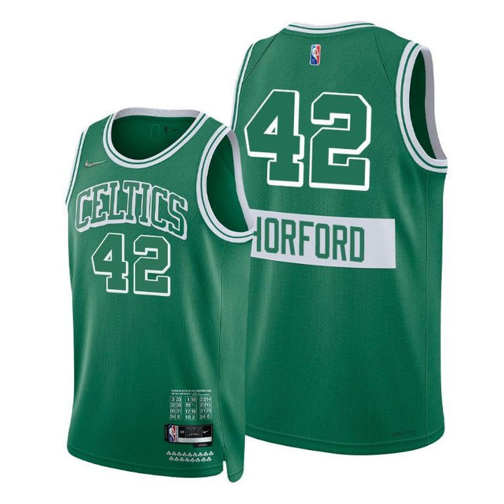 Al Horford Celtics 2021-22 City Edition Green #42 Jersey Diamond 75th Anniversary - Men Jersey