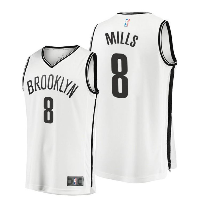 Patty Mills Brooklyn Nets #8 White 2021-22 Jersey Association Edition - Men Jersey
