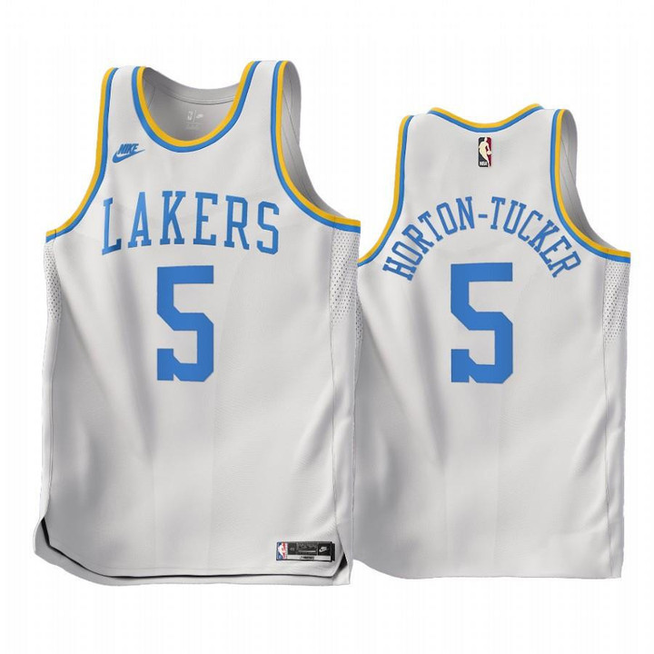 Talen Horton-Tucker #5 Los Angeles Lakers 2022-23 Classic Edition White Jersey - Men Jersey