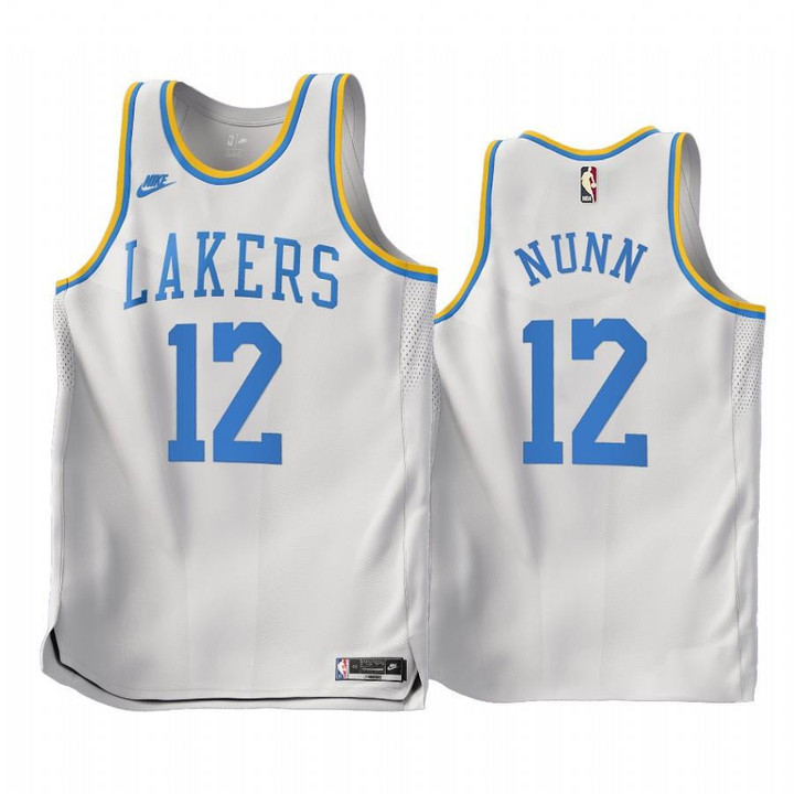 Kendrick Nunn #12 Los Angeles Lakers 2022-23 Classic Edition White Jersey - Men Jersey