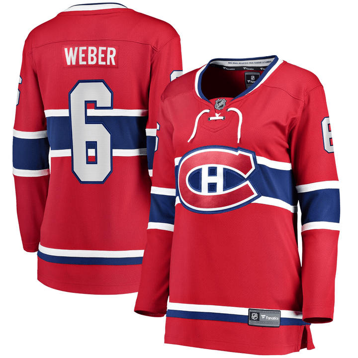 Women's Shea Weber Red Montreal Canadiens Home Breakaway Player Jersey Jersey