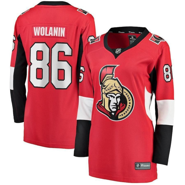 Christian Wolanin Ottawa Senators Women's Home Breakaway Player Jersey - Red