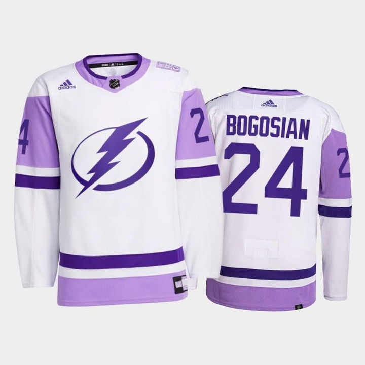 2021 Hockeyfightscancer Zach Bogosian Jersey Lightning White Primegreen, Men Jersey