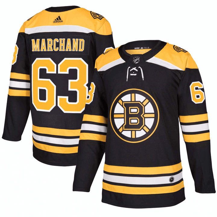 Men's Brad Marchand Black Boston Bruins Player Jersey Jersey