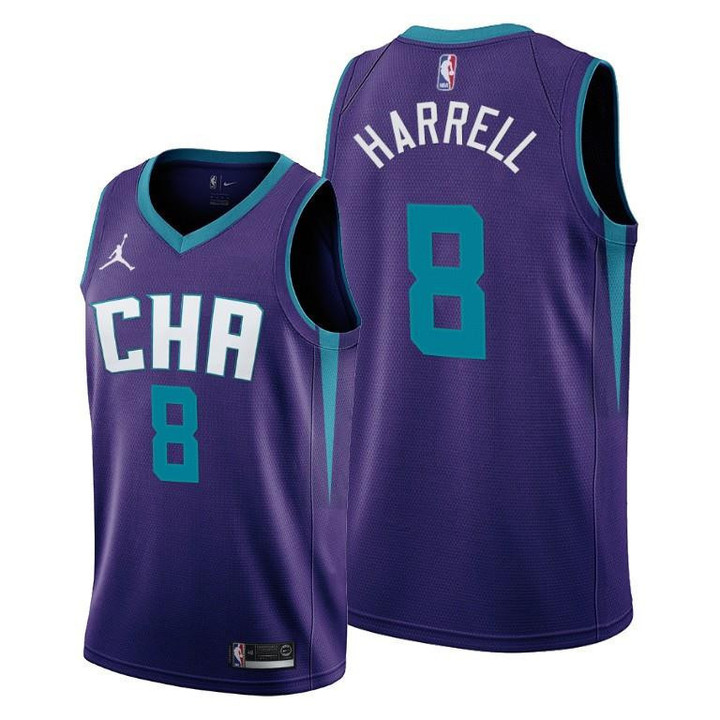 Montrezl Harrell #8 Charlotte Hornets Statement Edition Purple Jersey 2022 Trade - Men Jersey
