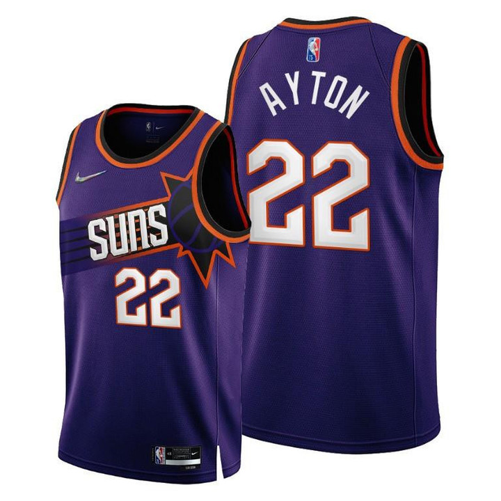 Phoenix Suns #22 Deandre Ayton 2022-23 Icon Edition Jersey Purple - Men Jersey