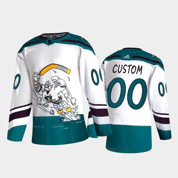 Ducks Custom Reverse Retro White Special Edition 2020-21 Jersey, Men Jersey