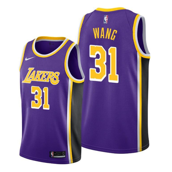 Wang Zhelin #31 Los Angeles Lakers 2021-22 Statement Edition Purple Jersey 4x CBA All-Star - Men Jersey