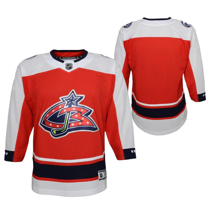 Columbus Blue Jackets 2021 Reverse Retro Special Edition Jersey Youth Red Jersey