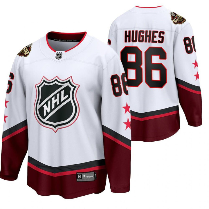 New Jersey Devils #86 Jack Hughes 2022 All-Star Eastern Conference White Jersey Jersey
