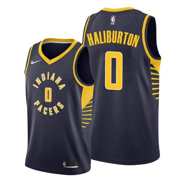 Tyrese Haliburton #0 Indiana Pacers 2022 Icon Edition Blue Jersey - Men Jersey