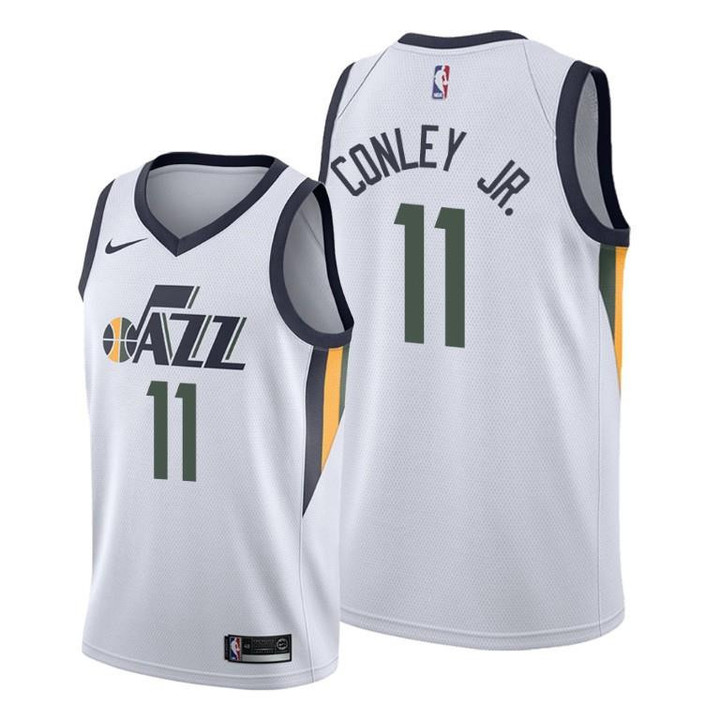 Mike Conley Jr. #11 Utah Jazz 2021-22 Association Edition White Jersey - Men Jersey