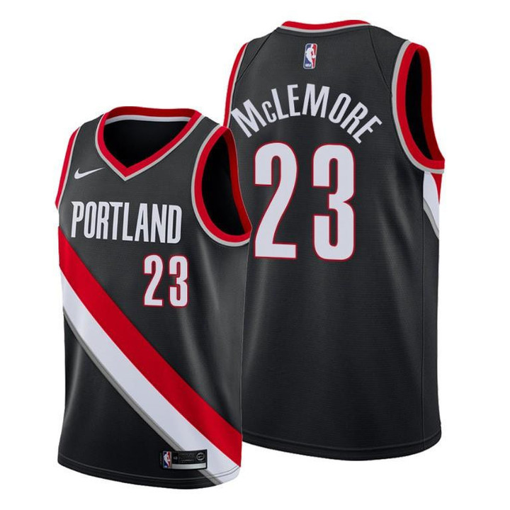 Ben McLemore #23 Portland Trail Blazers 2021-22 Icon Edition Black Jersey - Men Jersey