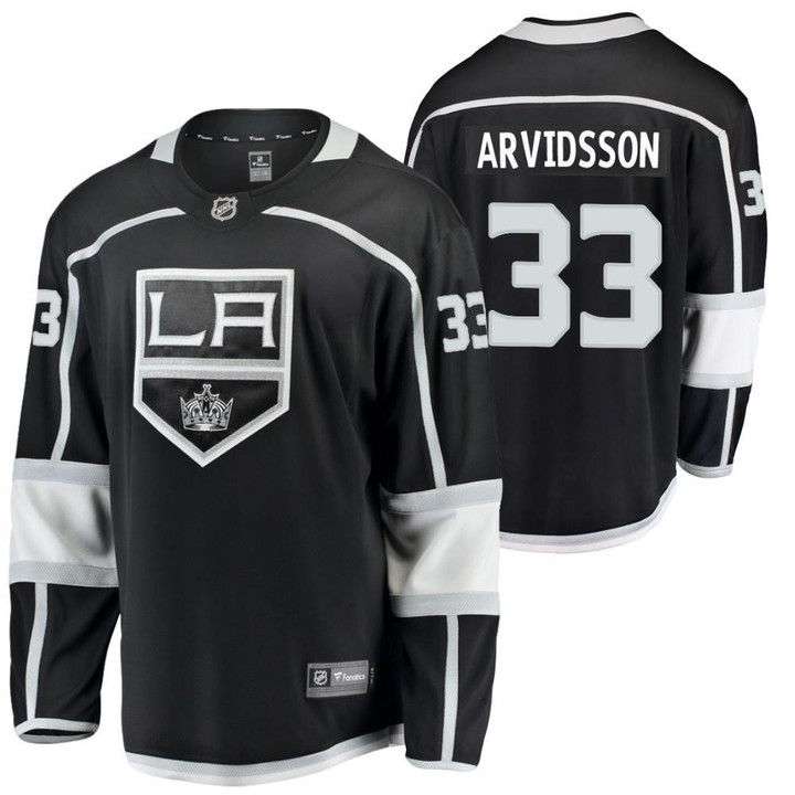 Men's Los Angeles Kings Viktor Arvidsson #33 2021 Home Player Black Jersey Jersey