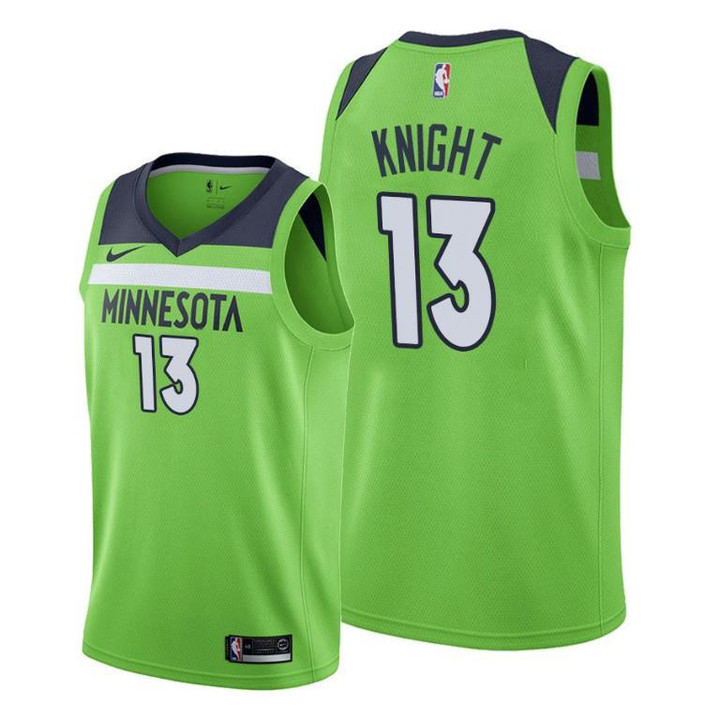 Nathan Knight #13 Minnesota Timberwolves 2021-22 Statement Edition Green Jersey - Men Jersey