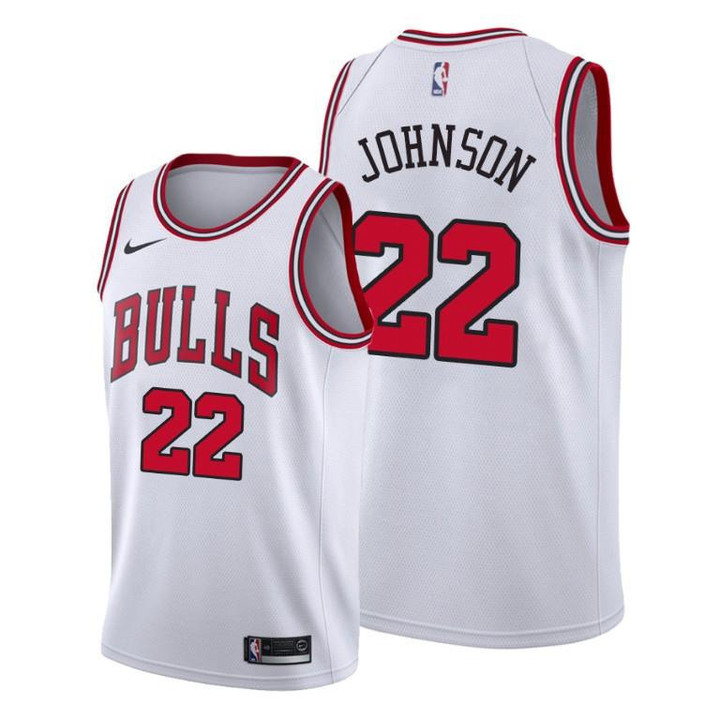 Alize Johnson Chicago Bulls White Association Edition Jersey #24 - Men Jersey