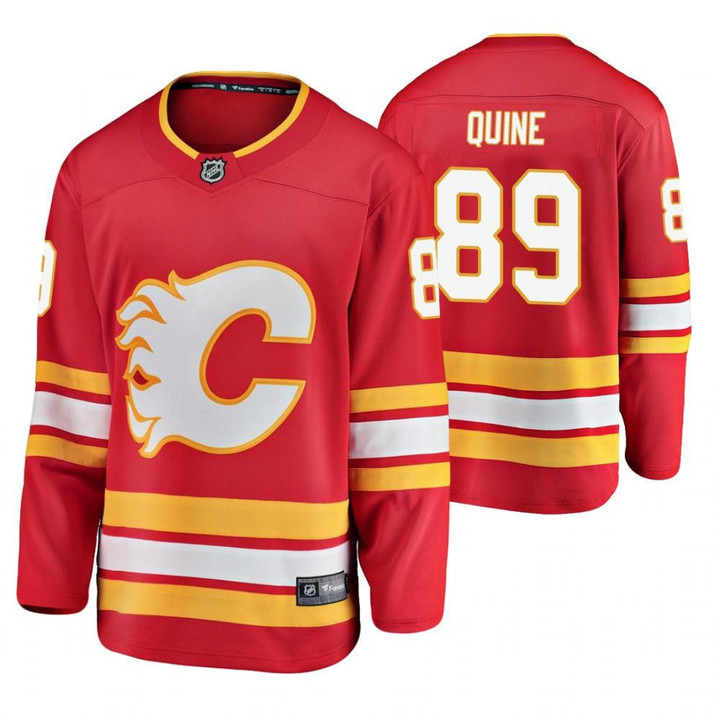 Calgary Flames Alan Quine #89 Red Alternate Breakaway Player Jersey Jersey