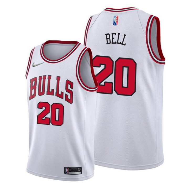 Jordan Bell #20 Chicago Bulls 2021-22 Association Edition White Jersey 75th Diamond - Men Jersey