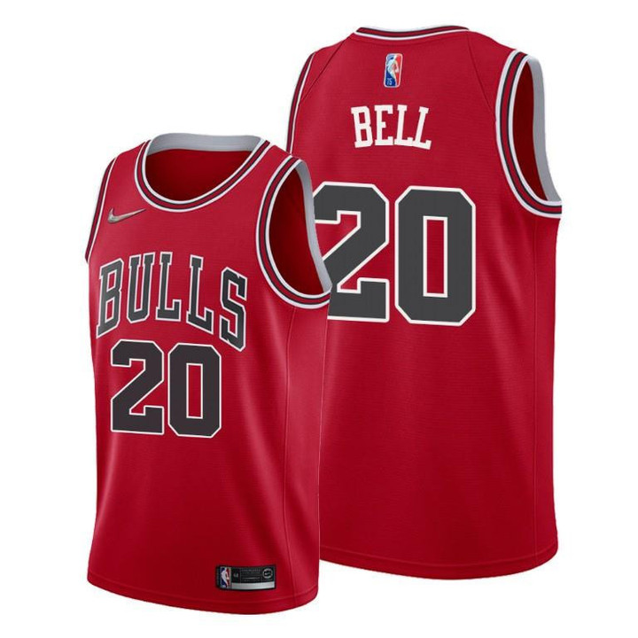 Jordan Bell #20 Chicago Bulls 2021-22 Icon Edition Red Jersey 75th Diamond - Men Jersey