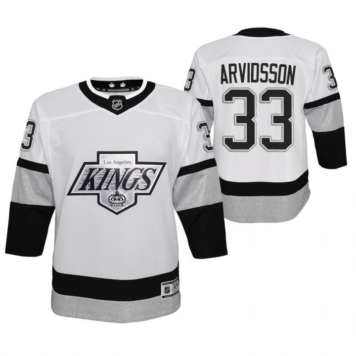 Los Angeles Kings Viktor Arvidsson #33 White Alternate Prime 2021-22 Jersey Youth Jersey