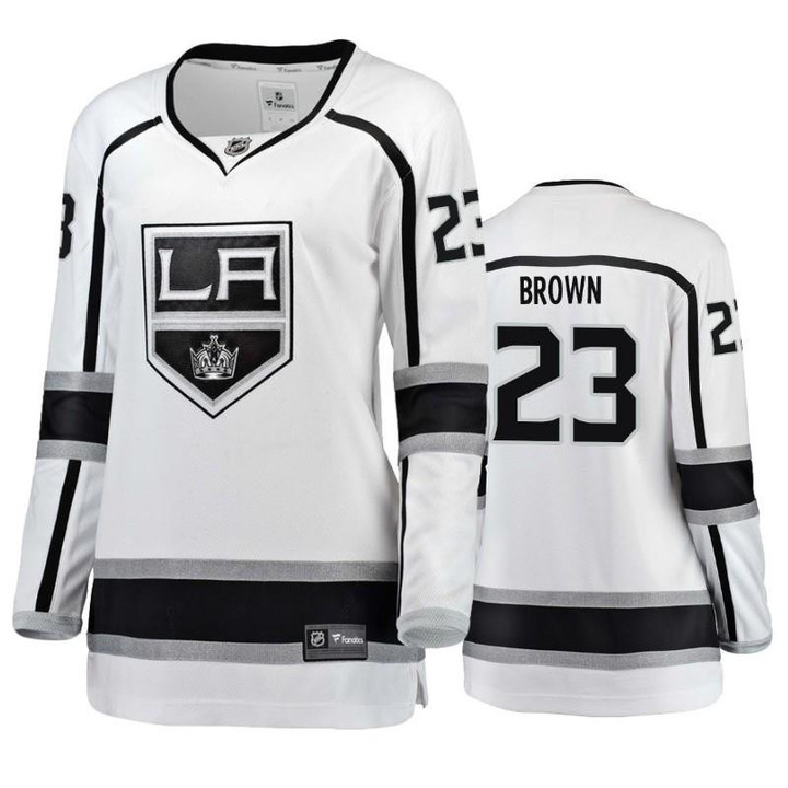 Los Angeles Kings Dustin Brown #23 Breakaway White Jersey - Women Jersey