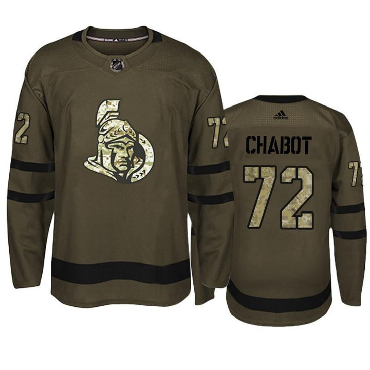 Ottawa Senators Thomas Chabot #72 Military Camo Jersey Jersey