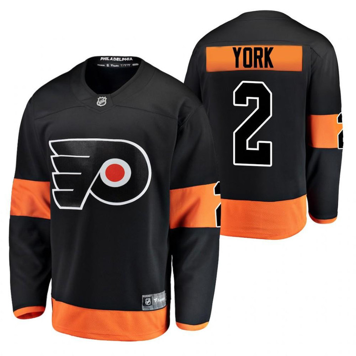 Philadelphia Flyers #2 Cam York 2021 Alternate Breakaway Black Jersey Jersey