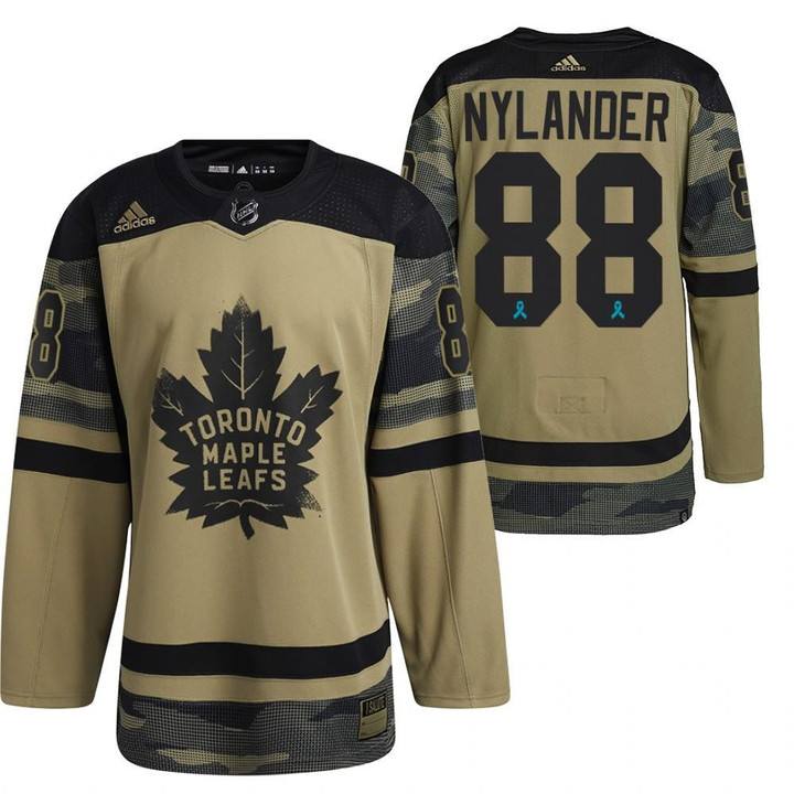 Toronto Maple Leafs #88 William Nylander Canadian Armed Force 2021 CAF Night Camo Jersey Jersey