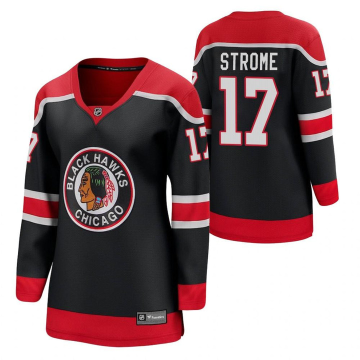 Chicago Blackhawks Dylan Strome #17 2021 Special Edition Jersey Women Black Jersey
