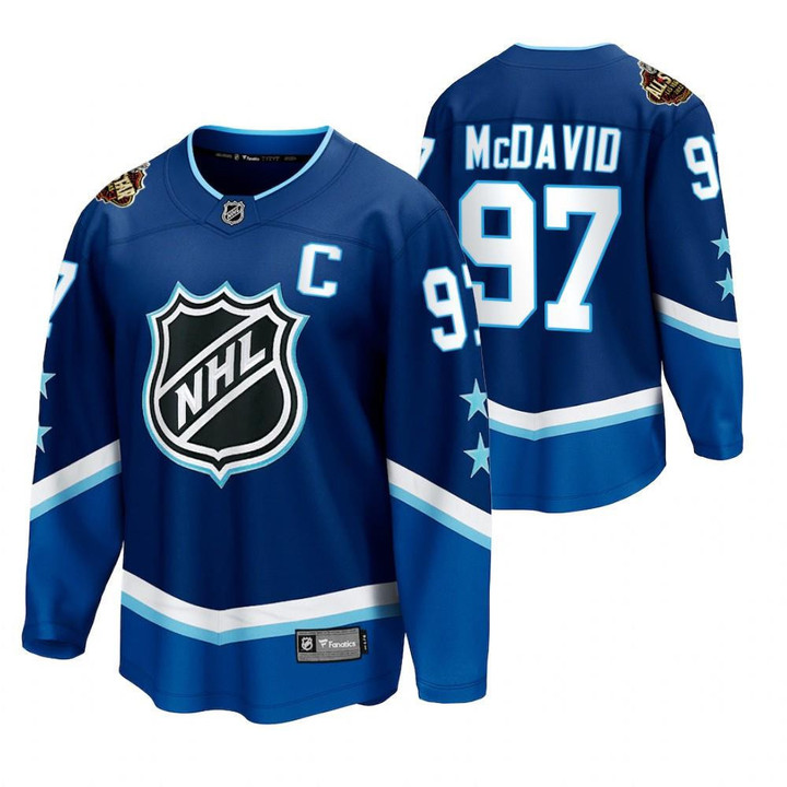 Connor McDavid Oilers Blue 2022 All-Star #97 Jersey Western Conference Jersey