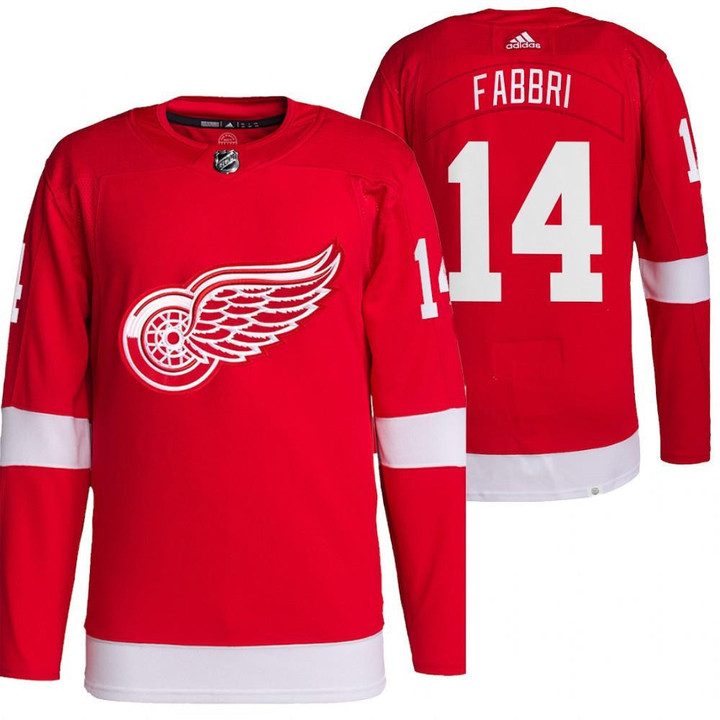 Detroit Red Wings #14 Robby Fabbri Home Red Jersey 2021-22 Pro Jersey