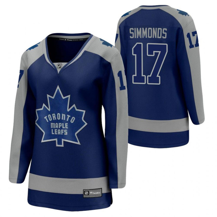 Toronto Maple Leafs Wayne Simmonds #17 Reverse Retro Special Edition Jersey Royal Jersey