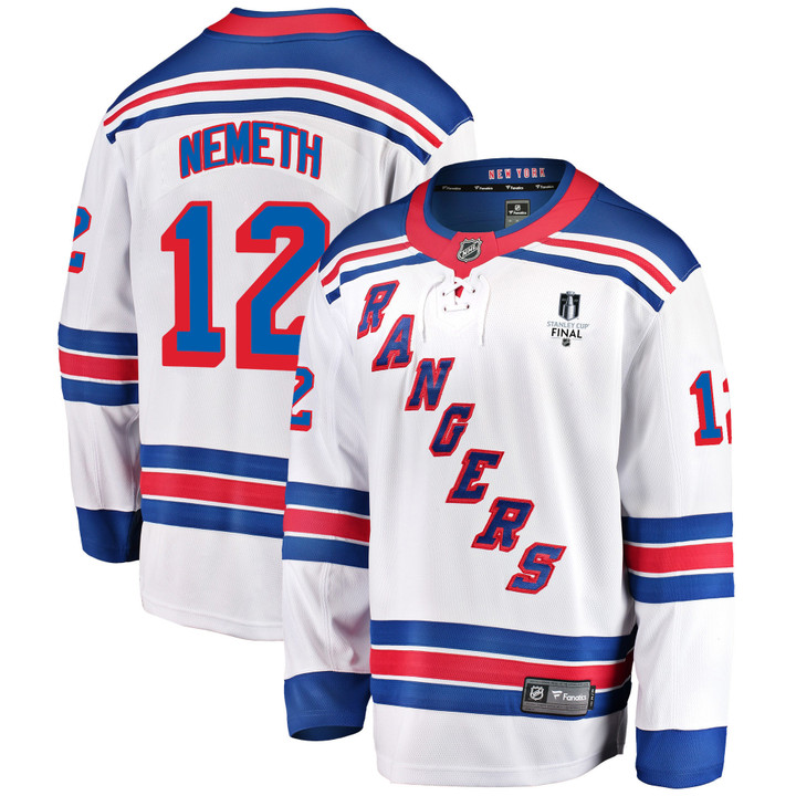 New York Rangers Patrik Nemeth #12 Away 2022 Stanley Cup Final Breakaway Men Jersey - White