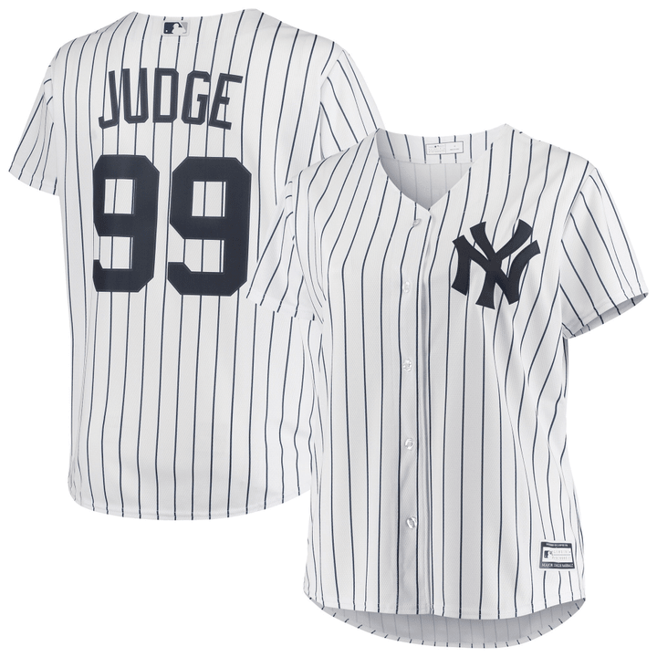 Women's Aaron Judge White New York Yankees Plus Size Player Jersey Jersey