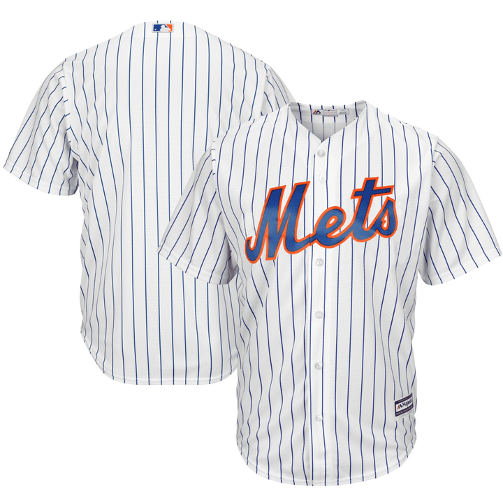 Men's Majestic White New York Mets Official Cool Base Jersey Jersey