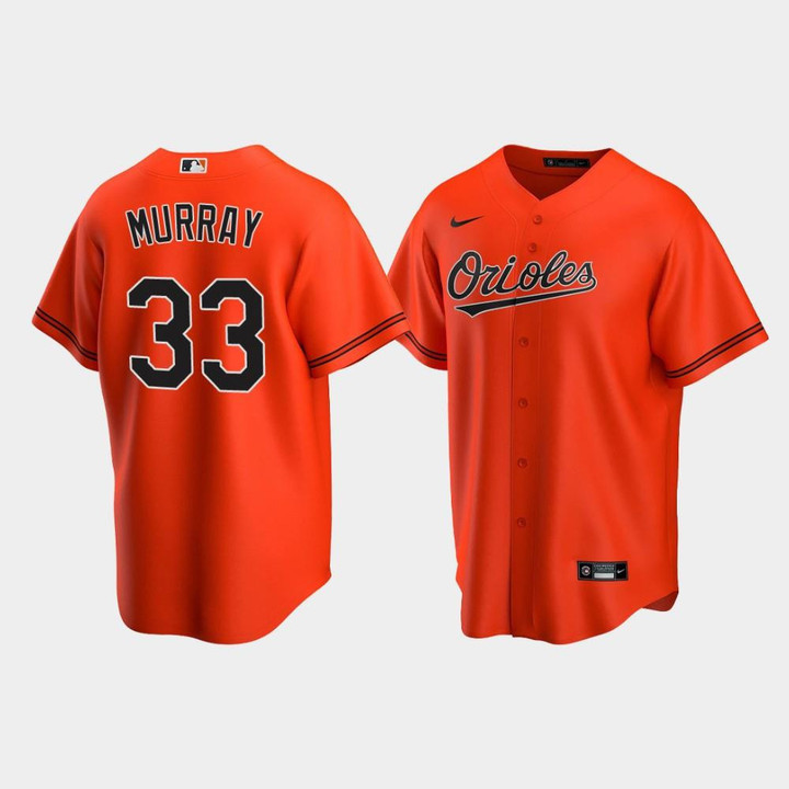 Men's Baltimore Orioles #33 Eddie Murray Orange Alternate Jersey Jersey