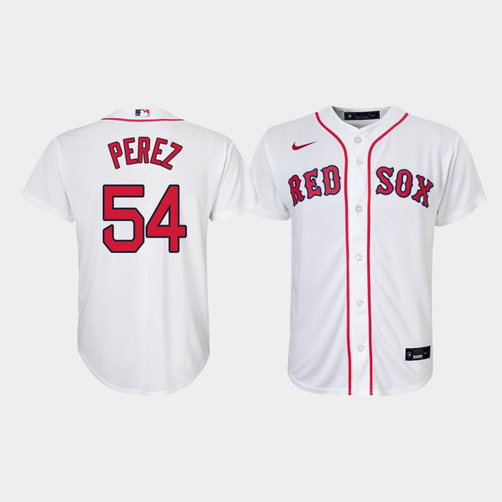 Youth Boston Red Sox Martin Perez #54 White Home Jersey Jersey