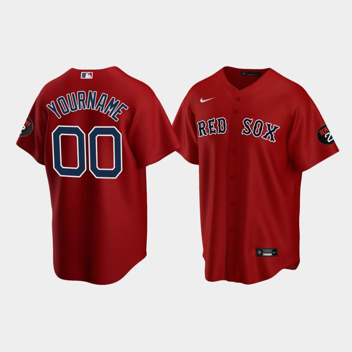 Men's Boston Red Sox Red Alternate Custom Jerry Remy Jersey Jersey